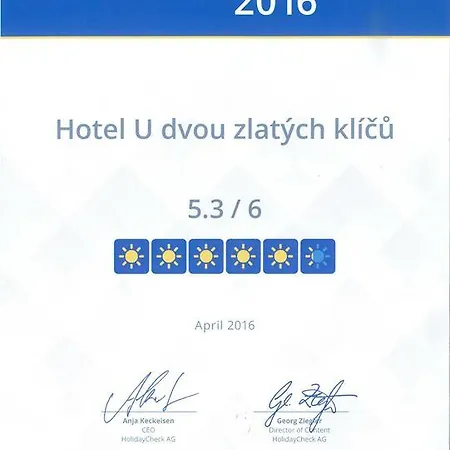 Ξενοδοχείο U Dvou Zlatych Klicu